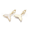 Brass Micro Pave Clear Peg Bails Pendants KK-R122-017-NF-3