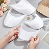  24Pcs 4 Styles Plastic Hat Brim Board for Peaked Cap AJEW-NB0006-26B-4