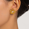 Stainless Steel Flower Stud Earrings GG2778-1-3