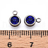 303 Stainless Steel Rhinestone Charms STAS-S068-16-3