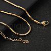 2MM 304 Stainless Steel Snake Chain Necklaces for Women Men STAS-V011-04D-G-1