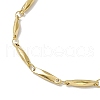 304 Stainless Steel Rectangle Link Chain Bracelets for Women Men BJEW-JB10272-02-3