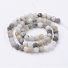 Natural Bamboo Leaf Agate Beads Strands G-J376-13F-6mm-2