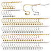 SUNNYCLUE 160Pcs 2 Style 316 Surgical Stainless Steel Earring Hooks STAS-SC0005-38-1
