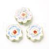 Handmade Porcelain Flower Beads Strands PORC-G006-14C-4