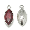 Alloy Glass Pendants PALLOY-T041-7x15mm-07-1