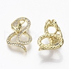 Brass Micro Pave Cubic Zirconia Pendants ZIRC-R109-055B-NF-1