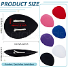 BENECREAT 6Pcs 6 Colors EVA Cloth Teardrop Fascinator Hat Base for Millinery DIY-BC0014-09-2