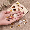 Craftdady 12 Pairs 6 Colors Resin & Wood Stud Earring Findings MAK-CD0001-04-5