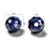 15 Colors Electroplate Glass Beads EGLA-JP0002-02E-6mm-2