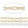 Rack Plating Oval Brass Curb Chains CHC-A010-01G-01-2