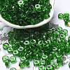 Transparent Colours Glass Seed Beads SEED-E001-T3x6mm-01-1