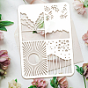 Plastic Drawing Painting Stencils Templates DIY-WH0396-556-3