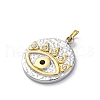 304 Stainless Steel Crystal Rhinestone Pendants STAS-E550-23G-2