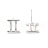 S925 Sterling Silver Stud Earrings EJEW-K303-01S-03-3