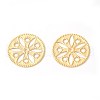 Brass Filigree Joiners Links KK-F772-13G-1