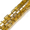 Electroplate Transparent Glass Beads Strands Pearl Luster Plated EGLA-H106-01A-PL03-1