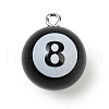 Sport Theme Resin Pendants RESI-I063-01B-1