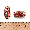 Rice Brass Micro Pave Cubic Zirconia Beads KK-Z114-14G-4