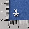 925 Sterling Silver Starfish Charms STER-K181-04S-3