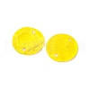 Spray Painted Natural Capiz Shell Connector Charms BSHE-S304-18G-2