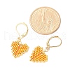 304 Stainless Steel Leverback Earrings for Women EJEW-MZ00408-02-4