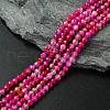 Natural Striped Agate/Banded Agate Beads Strands G-G545-04H-1