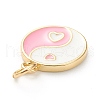 Brass Enamel Pendants KK-P200-11C-G-3