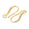 Brass Earring Hooks KK-D378-01G-2