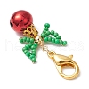 4Pcs 4 Colors Brass Bell Pendants Decorations HJEW-MZ00243-4