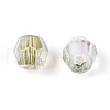 Transparent Spray Painted Glass Beads EGLA-N018-4mm-03-3