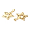 Brass Micro Pave Cubic Zirconia Pendants KK-M249-24G-2