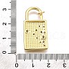 Brass Micro Pave Cubic Zirconia Pendants KK-K401-30G-3