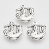 Tibetan Style Alloy Pendants X-TIBEP-T009-11AS-RS-1