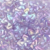 UV Plating Rainbow Iridescent Imitation Jelly Acrylic Beads OACR-K003-012B-3