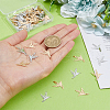DICOSMETIC 80Pcs 2 Metal Colors Rack Plating Brass Filigree Pendants KK-DC0004-10-3