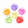 Transparent Acrylic Charms X-TACR-S144-57-1