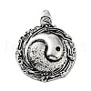 Tibetan Style Alloy Pendants TIBE-L012-044AS-02-1