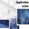 Unicraftale 40Pcs 2 Colors Stainless Steel Pendants STAS-UN0028-48-6