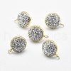 Brass Polymer Clay Stud Earring Findings RB-K051-12A-1