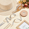 WADORN 2 Rolls 2 Styles Cotton Striped Ribbons OCOR-WR0001-56B-4