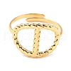 Ion Plating(IP) Adjustable 304 Stainless Steel Finger Rings RJEW-L102-10G-2