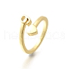 Brass Cuff Rings for Women RJEW-U044-G-4