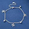 304 Stainless Steel Charm Bracelets BJEW-L673-022S-02-2