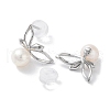 Natural Pearl Stud Earrings for Women EJEW-C083-07C-P-2
