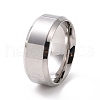 201 Stainless Steel Plain Band Ring for Women RJEW-I089-13P-1