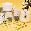 SOFPLATE DIY Daisy Cup Charms Jewelry Making Kit DIY-SP0001-79-4
