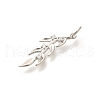 Brass Micro Pave Clear Cubic Zirconia Pendants KK-L225-017P-2