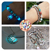 Kissitty 128Pcs 8 Colors Synthetic Luminous Stone Round Beads Strands G-KS0001-15-8