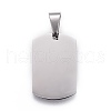 201 Stainless Steel Stamping Blank Tag Pendants STAS-O044-01-122-2